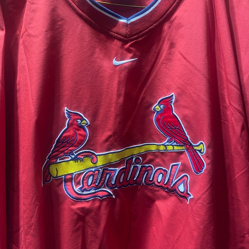 MLB St. Louis Cardinals Nike pullover windbreaker Size XL